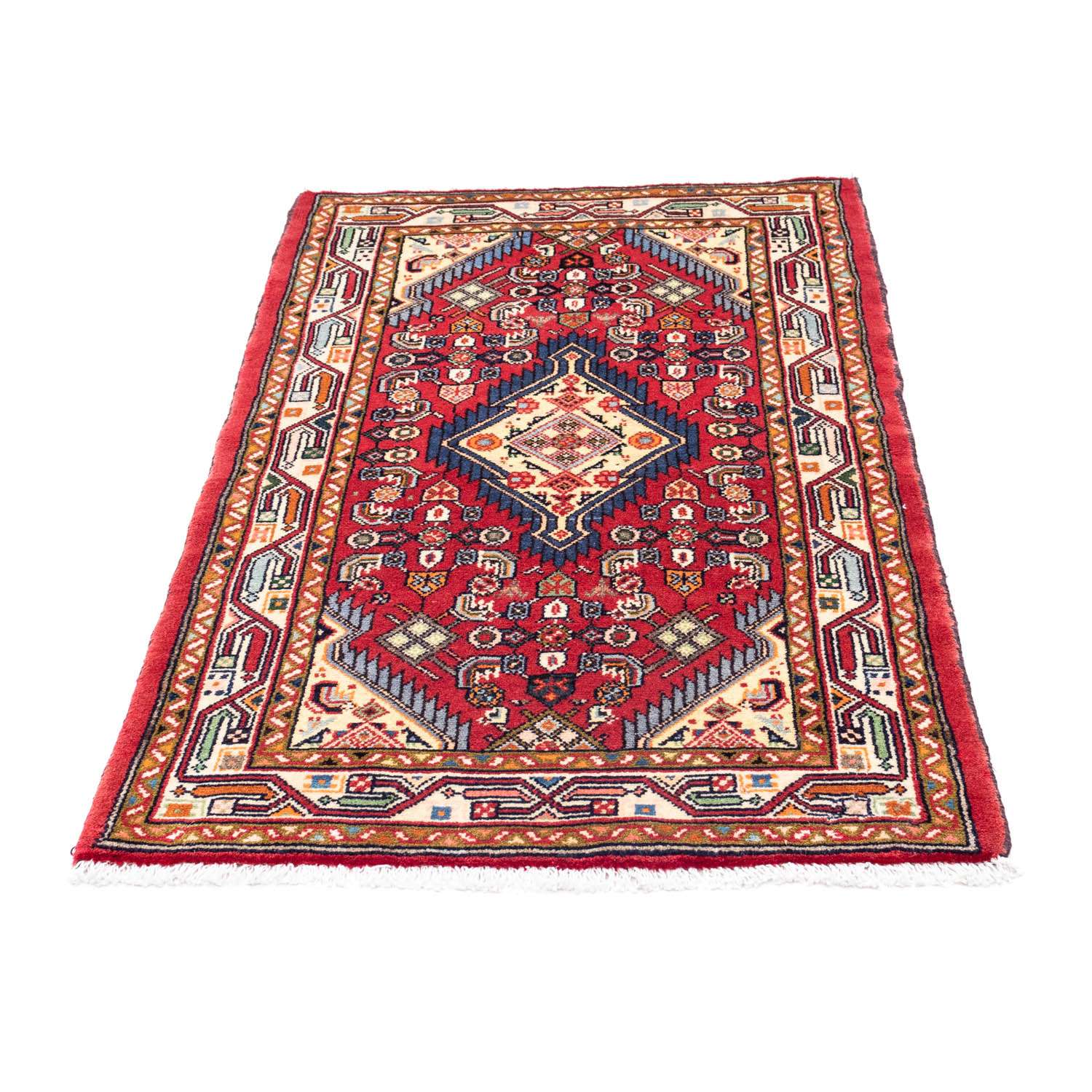 Tapis persan - Nomadic - 125 x 80 cm - rouge