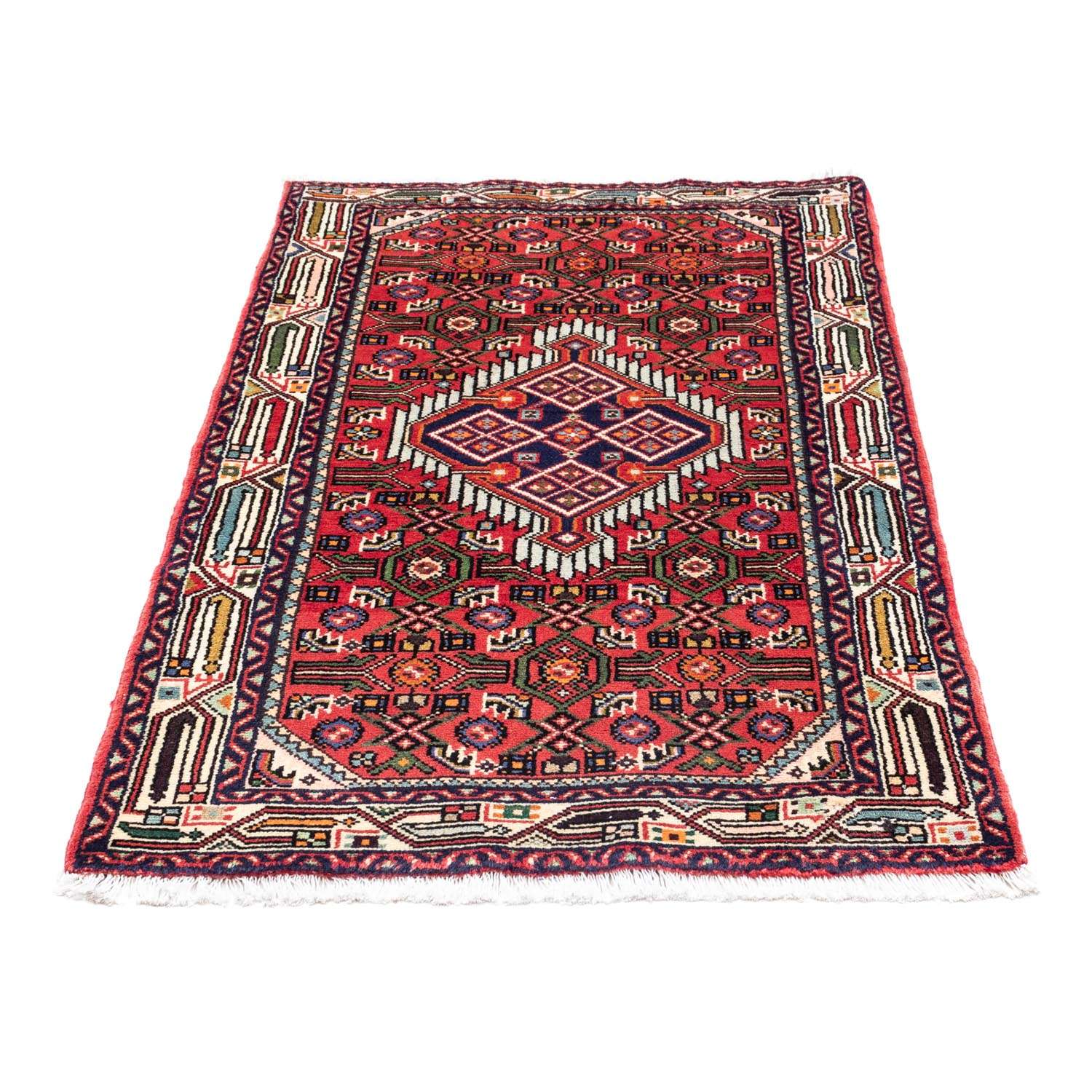 Tapis persan - Nomadic - 125 x 80 cm - rouge