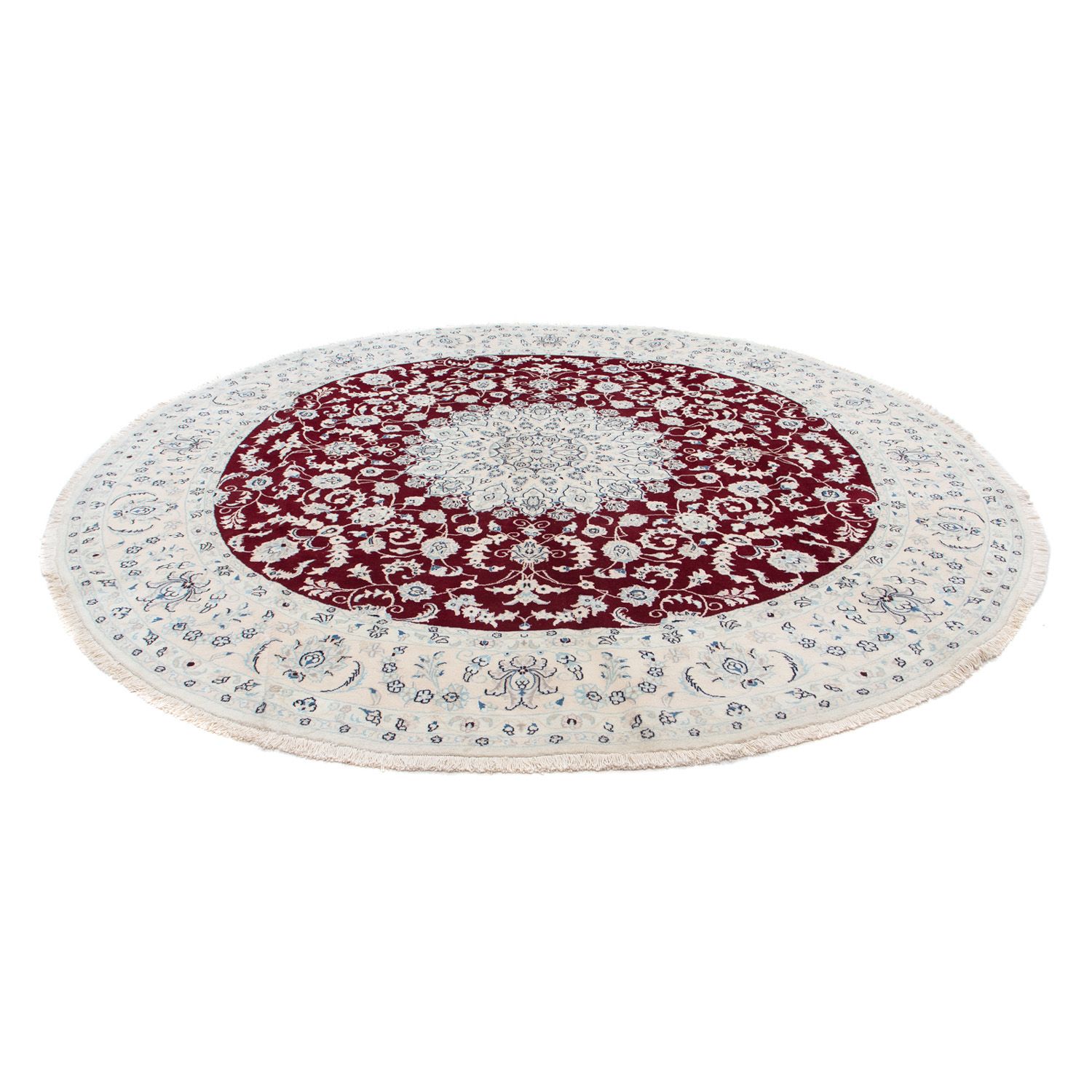 Perser Rug - Nain round  - 300 x 300 cm - dark red