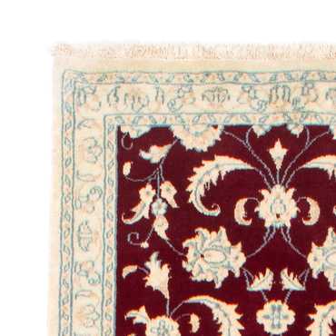 Tapis de couloir Tapis persan - Nain - 382 x 83 cm - rouge foncé