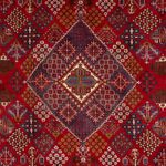 Tapis persan - Nomadic - 370 x 260 cm - rouge foncé