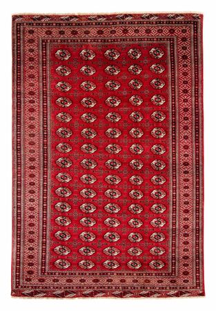 Alfombra Turkaman - 368 x 248 cm - rojo oscuro