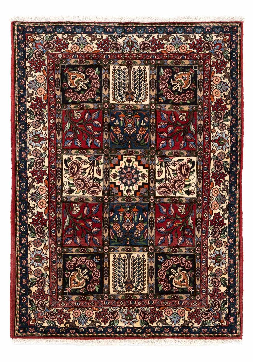 Tapis persan - Nomadic - 150 x 102 cm - rouge foncé