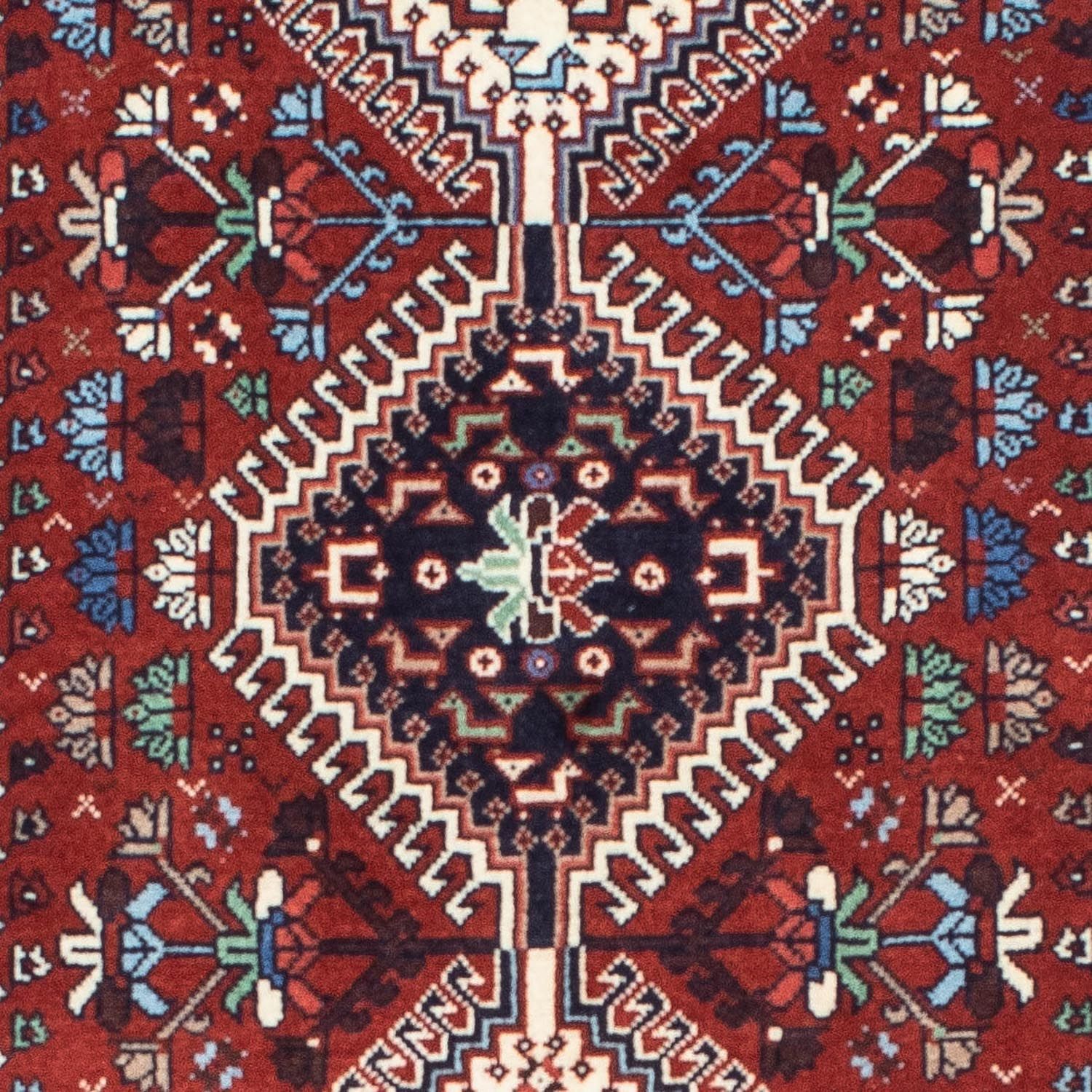 Alfombra de pasillo Alfombra persa - Nómada - 211 x 82 cm - rojo oscuro