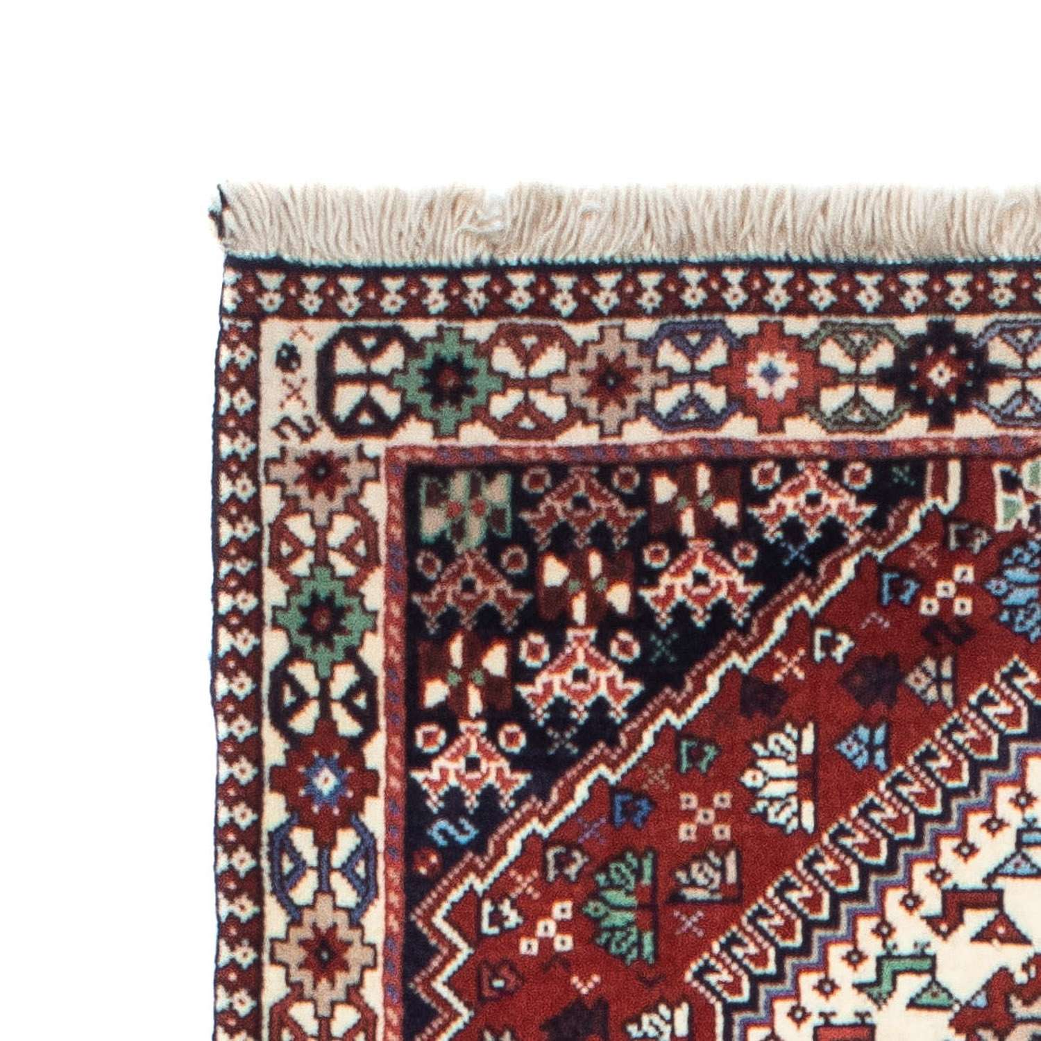 Tapis de couloir Tapis persan - Nomadic - 211 x 82 cm - rouge foncé