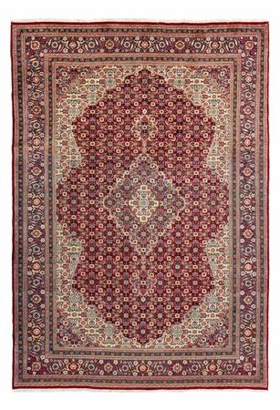 Tapis persan - Tabriz - Royal - 292 x 210 cm - rouge foncé