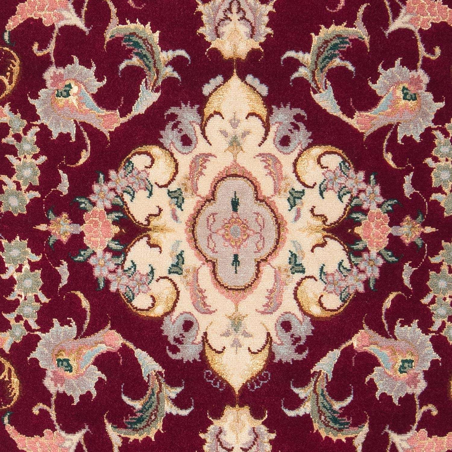 Perský koberec - Tabríz - Královský - 96 x 58 cm - tmavě červená