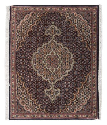 Alfombra Persa - Tabriz - Real - 88 x 66 cm - azul oscuro