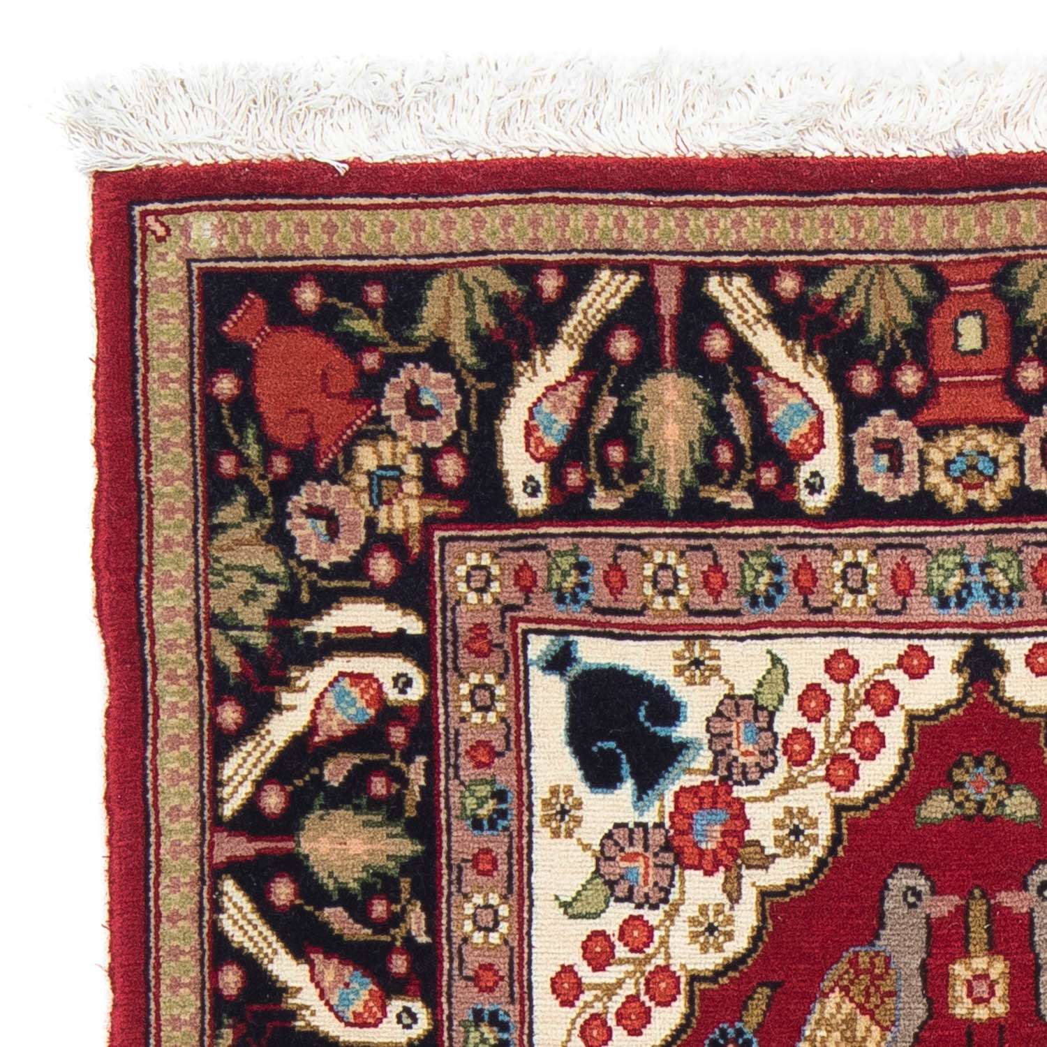 Persisk tæppe - Classic - 80 x 55 cm - mørkerød