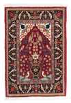 Persisk teppe - klassisk - 80 x 55 cm - mørk rød