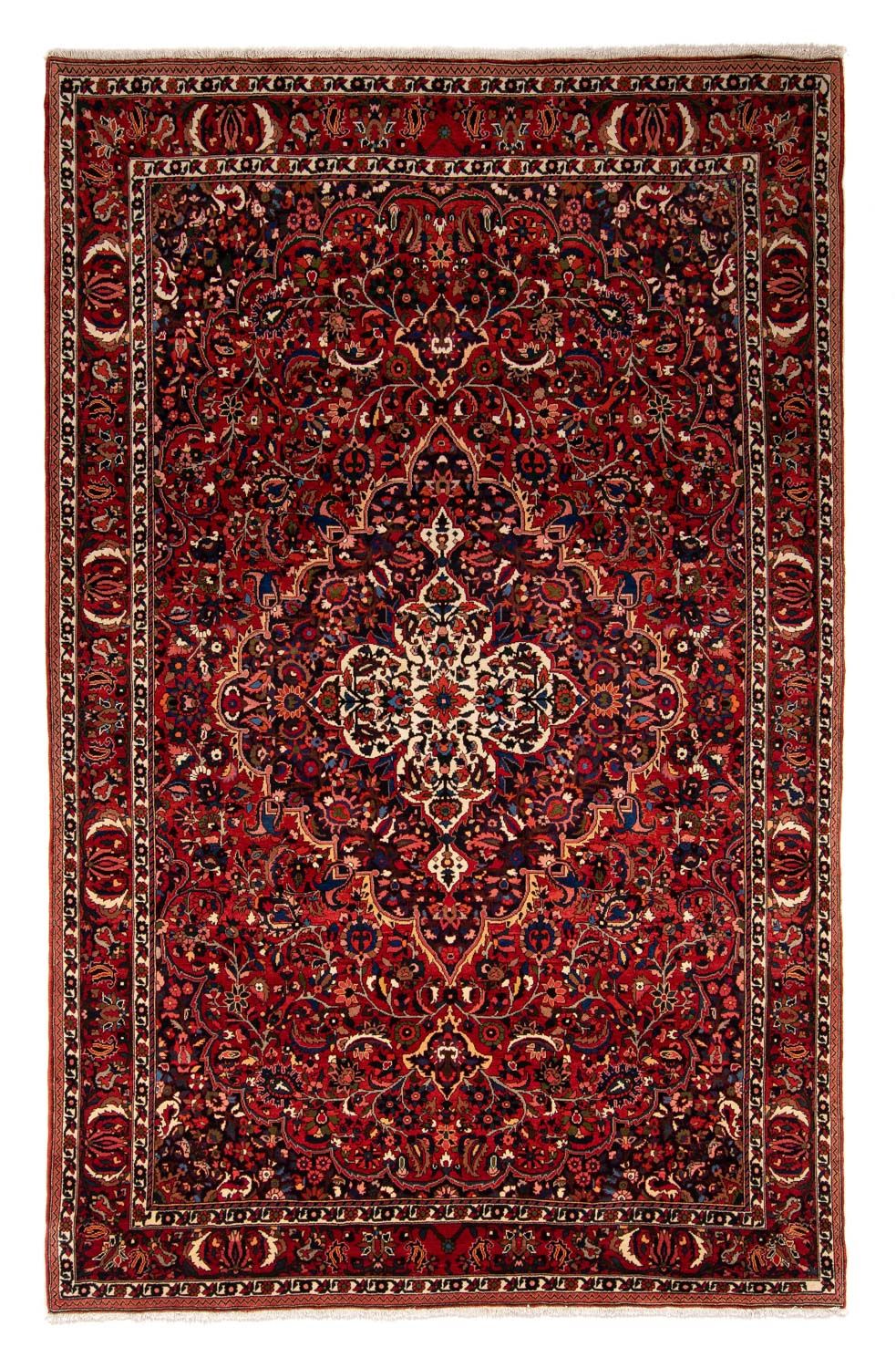 Tapis persan - Nomadic - 372 x 242 cm - rouge foncé