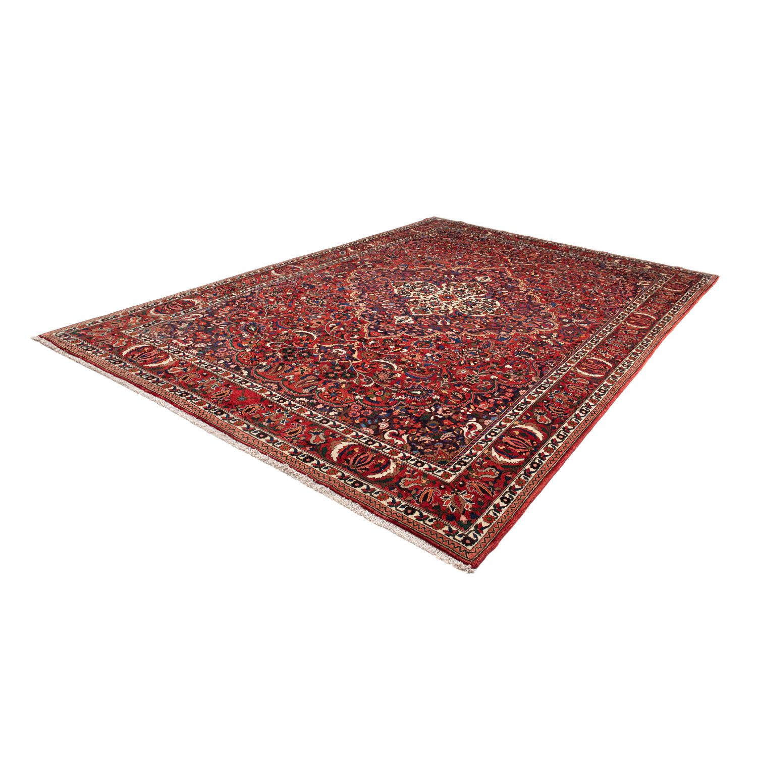 Tapis persan - Nomadic - 372 x 242 cm - rouge foncé