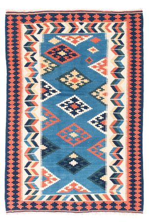 Alfombra Kelim - Oriental - 194 x 133 cm - azul