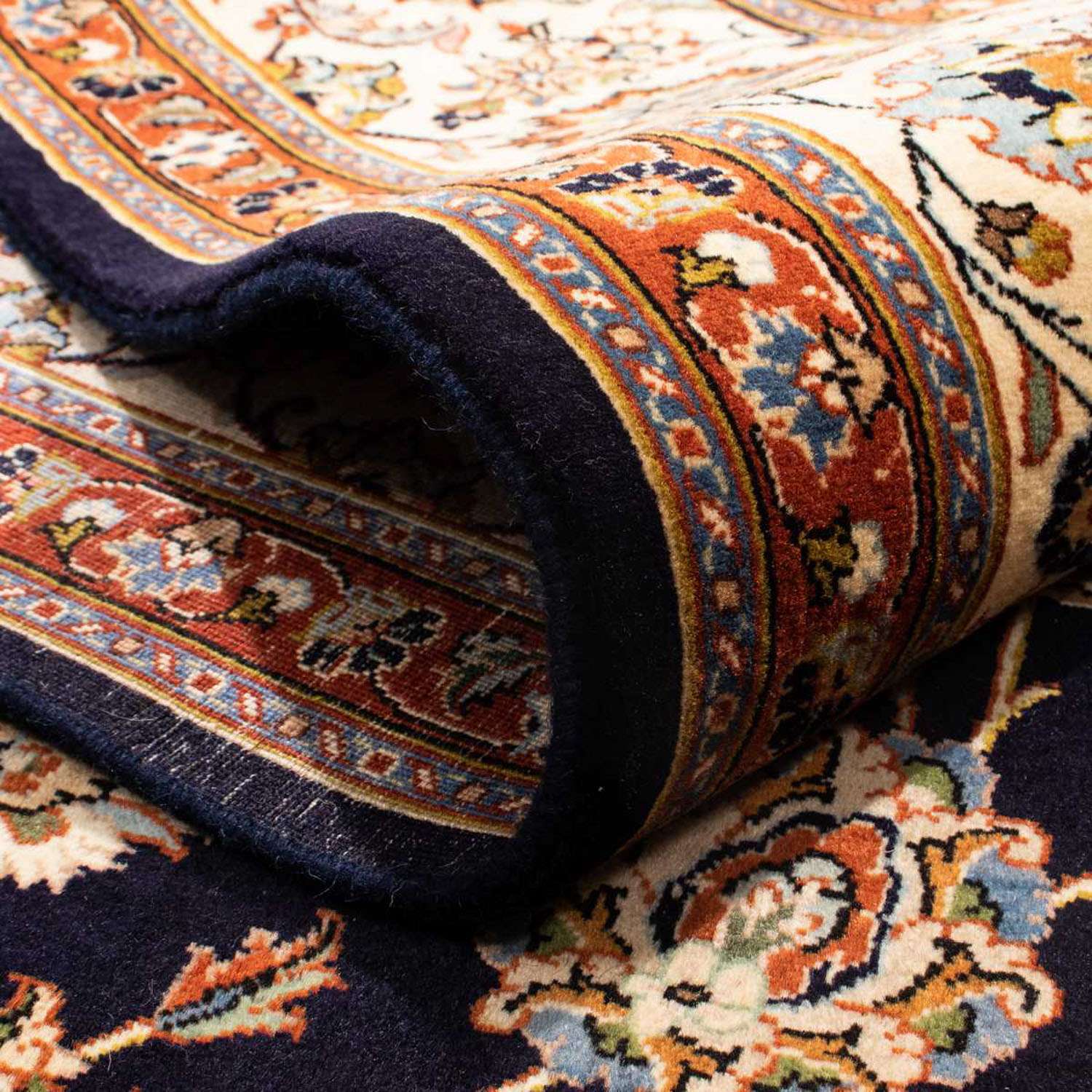 Persisk tæppe - Classic - 372 x 245 cm - mørkeblå
