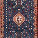Løber Persisk tæppe - Nomadisk - 206 x 78 cm - mørkeblå