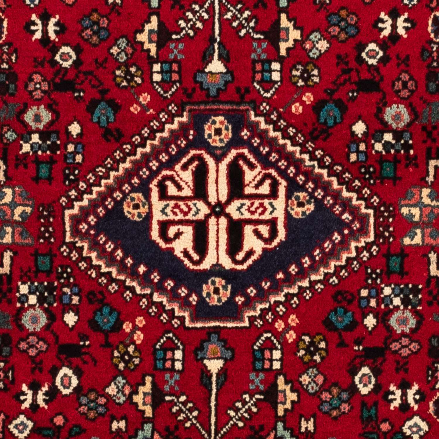 Tapis persan - Nomadic - 154 x 107 cm - rouge foncé