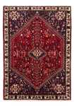 Persisk tæppe - Nomadisk - 154 x 107 cm - mørkerød