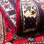 Perski dywan - Nomadyczny - 154 x 107 cm - ciemna czerwień