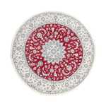 Perský koberec - Nain kulatý  - 250 x 250 cm - tmavě červená