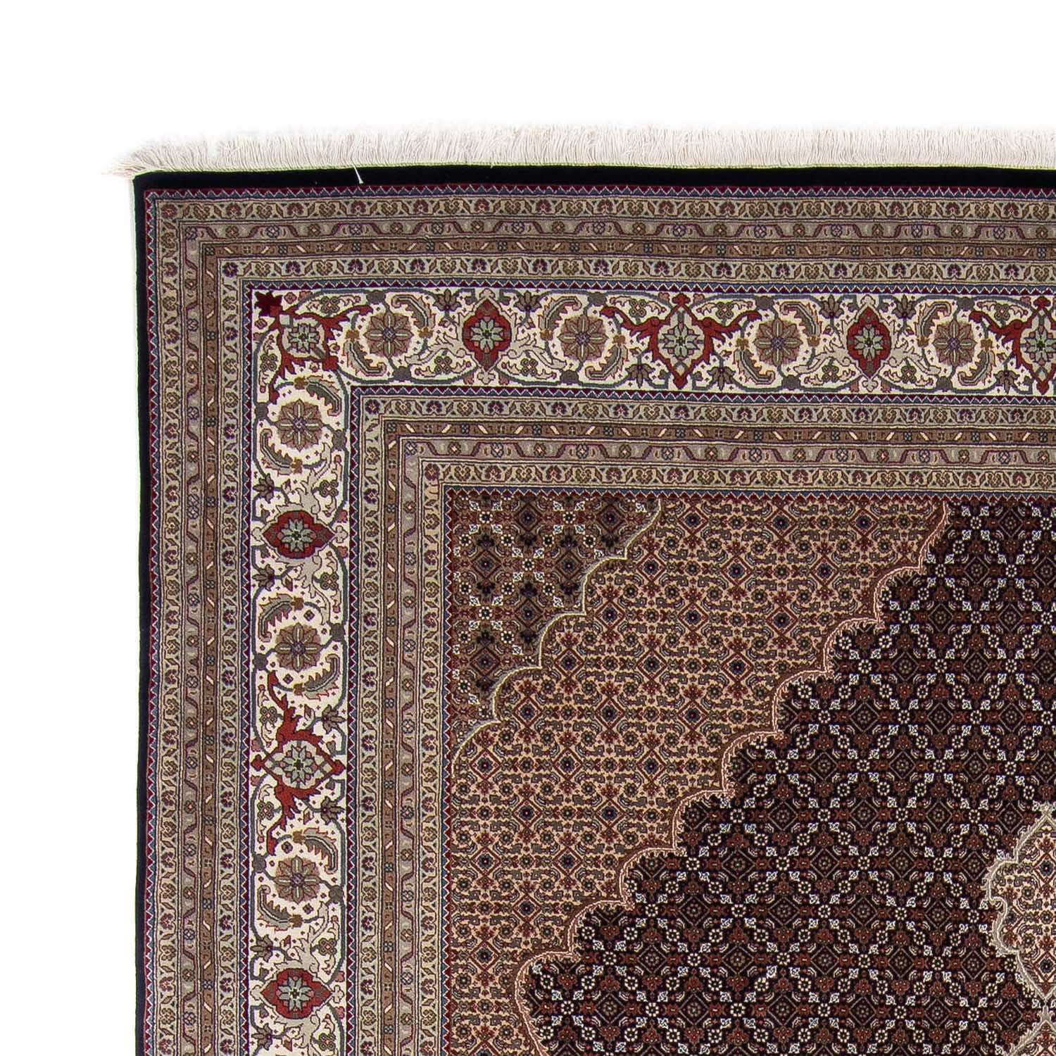 Persisk teppe - Tabriz - 344 x 241 cm - mørkeblå