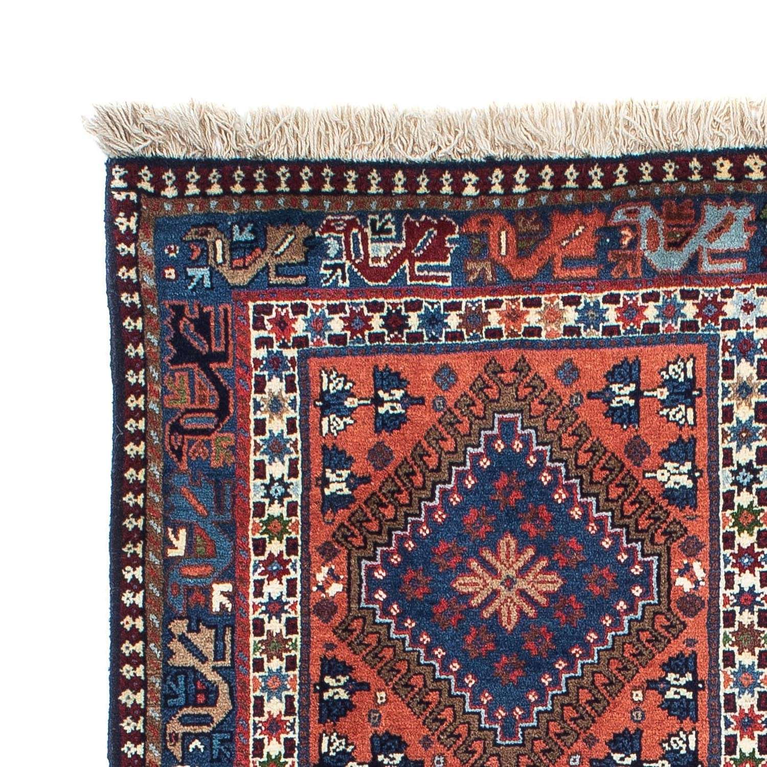 Persisk tæppe - Nomadisk - 154 x 102 cm - mørkeblå