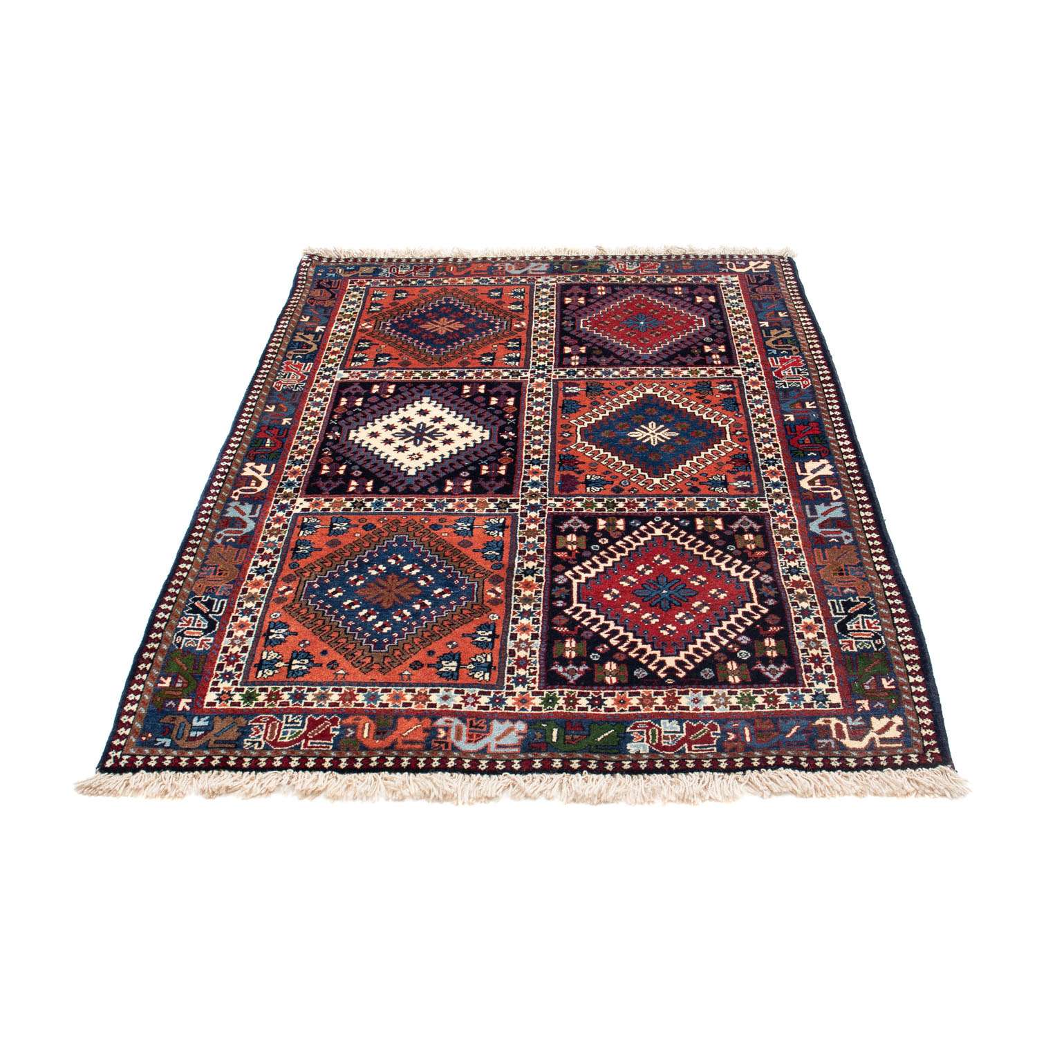 Perski dywan - Nomadyczny - 154 x 102 cm - ciemnoniebieski