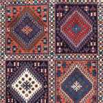 Persisk tæppe - Nomadisk - 154 x 102 cm - mørkeblå