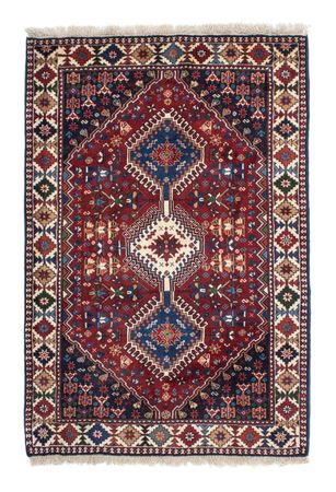 Tapis persan - Nomadic - 155 x 105 cm - rouge foncé