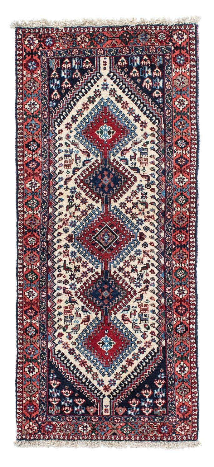 Tapis de couloir Tapis persan - Nomadic - 196 x 82 cm - beige