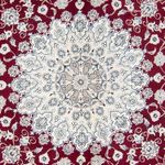 Perser Rug - Nain round  - 310 x 310 cm - dark red