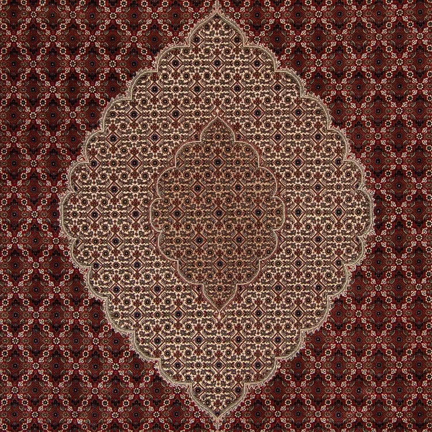 Tappeto Persero - Tabriz - 304 x 241 cm - rosso scuro
