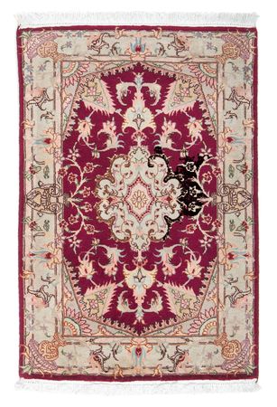 Tapis persan - Tabriz - Royal - 87 x 59 cm - rouge foncé