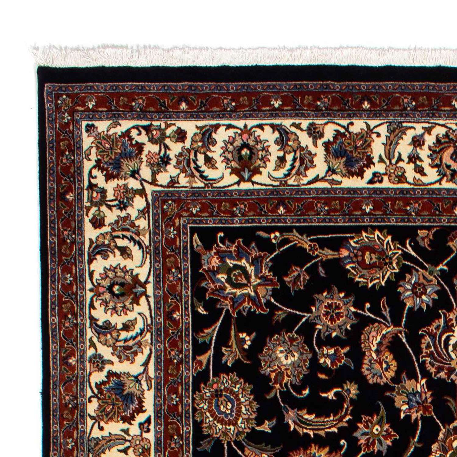 Persisk teppe - klassisk - 297 x 203 cm - mørkeblå