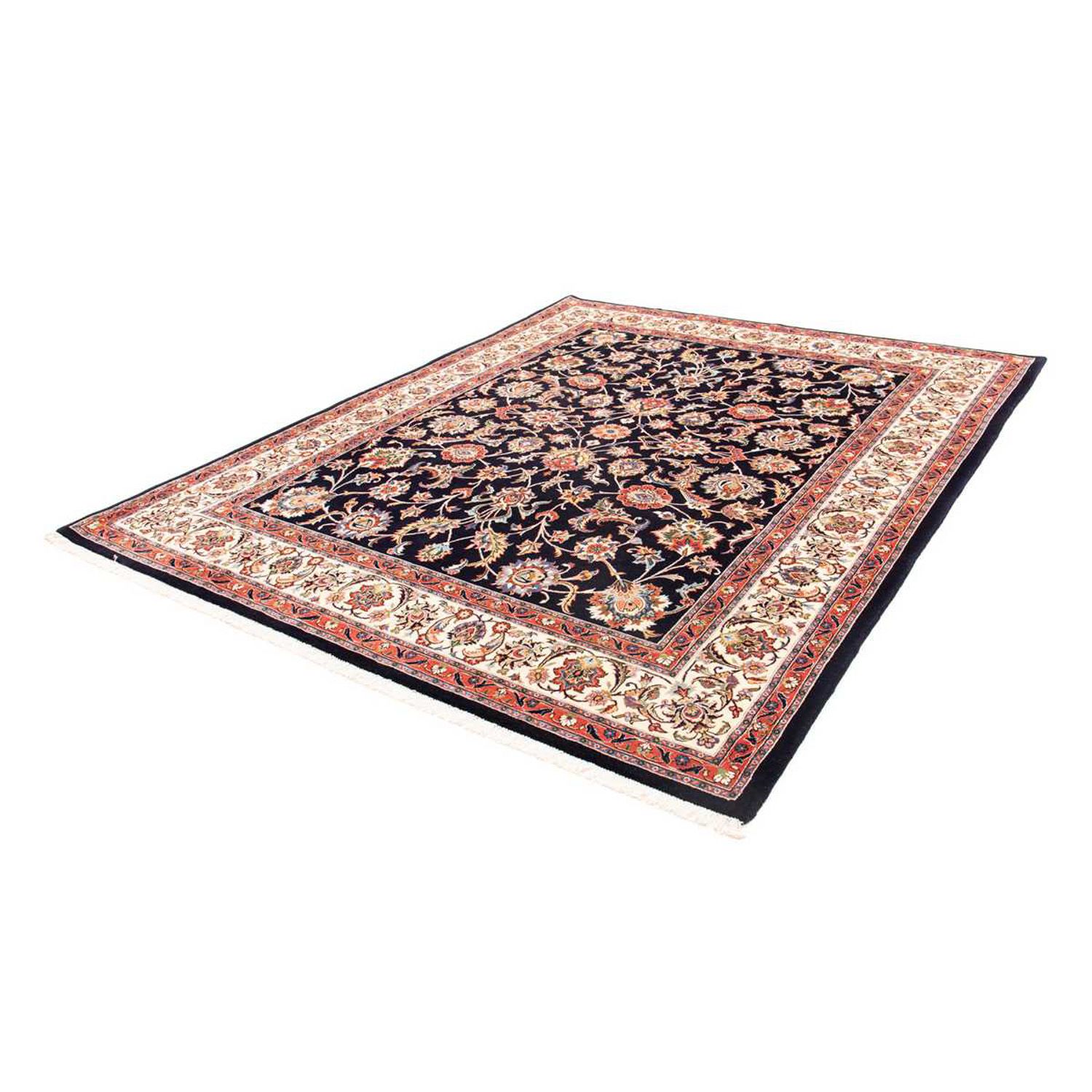 Tapis persan - Classique - 277 x 218 cm - bleu foncé