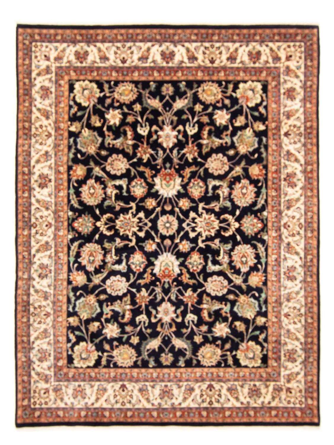 Persisk teppe - klassisk - 280 x 215 cm - mørkeblå