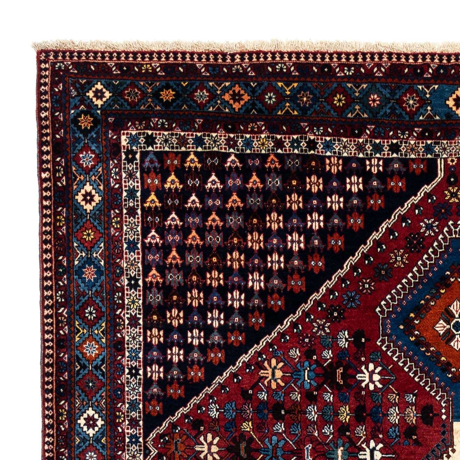 Tapis persan - Nomadic - 320 x 205 cm - rouge foncé