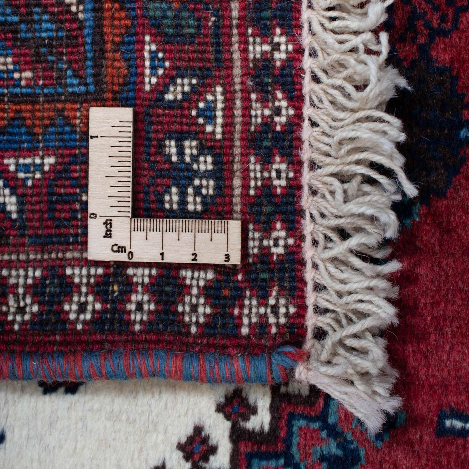 Persisk tæppe - Nomadisk - 320 x 205 cm - mørkerød