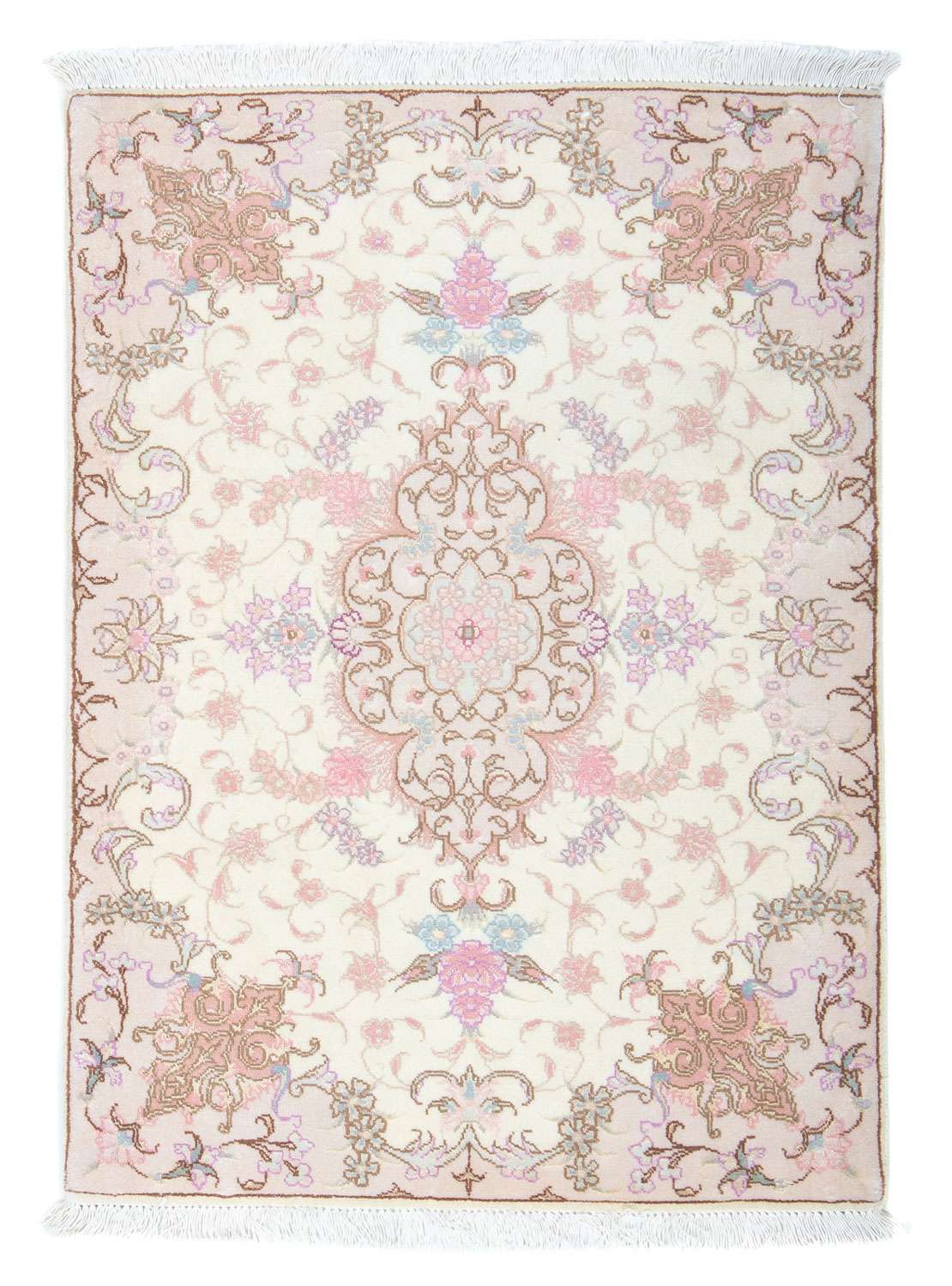 Perzisch tapijt - Tabriz - Royal - 92 x 64 cm - beige