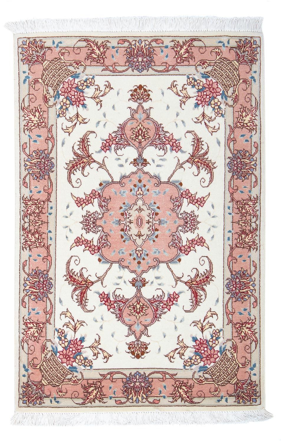 Perzisch tapijt - Tabriz - Royal - 94 x 59 cm - beige