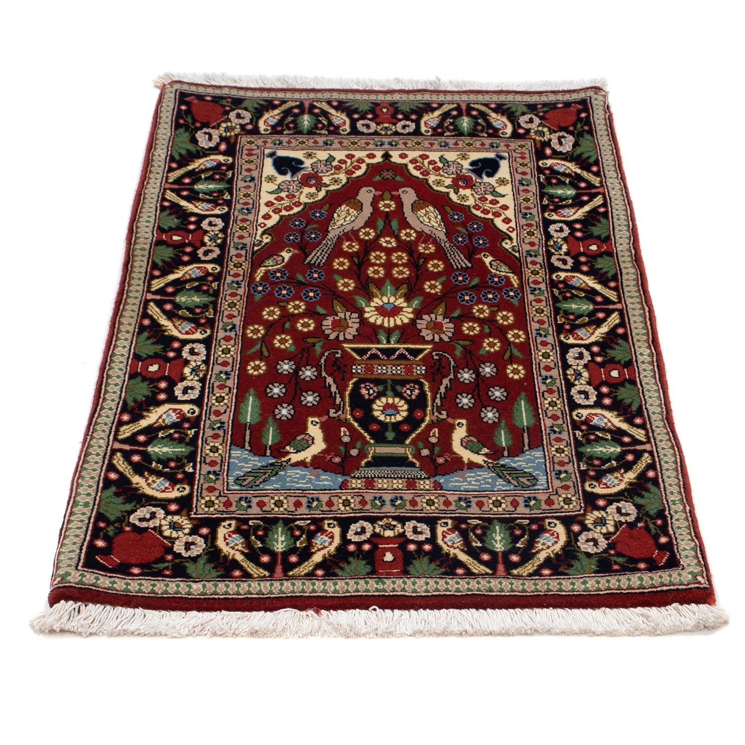 Perser Rug - Ghom - 105 x 63 cm - dark red