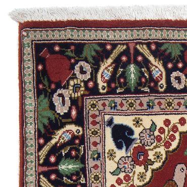 Tapis persan - Ghom - 105 x 63 cm - rouge foncé