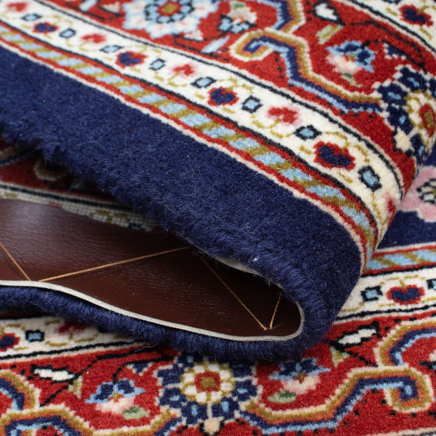 Persisk tæppe - Nomadisk - 102 x 74 cm - blå