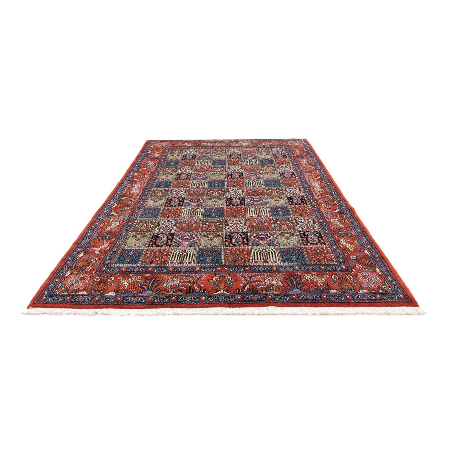 Tapis persan - Classique - 296 x 197 cm - rouge foncé