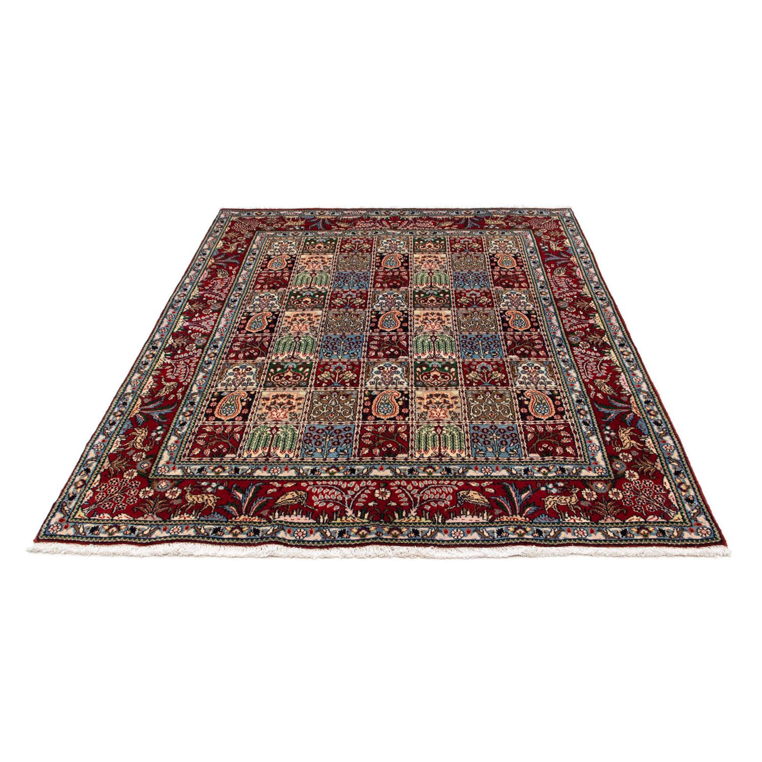 Tapis persan - Classique - 196 x 149 cm - rouge foncé