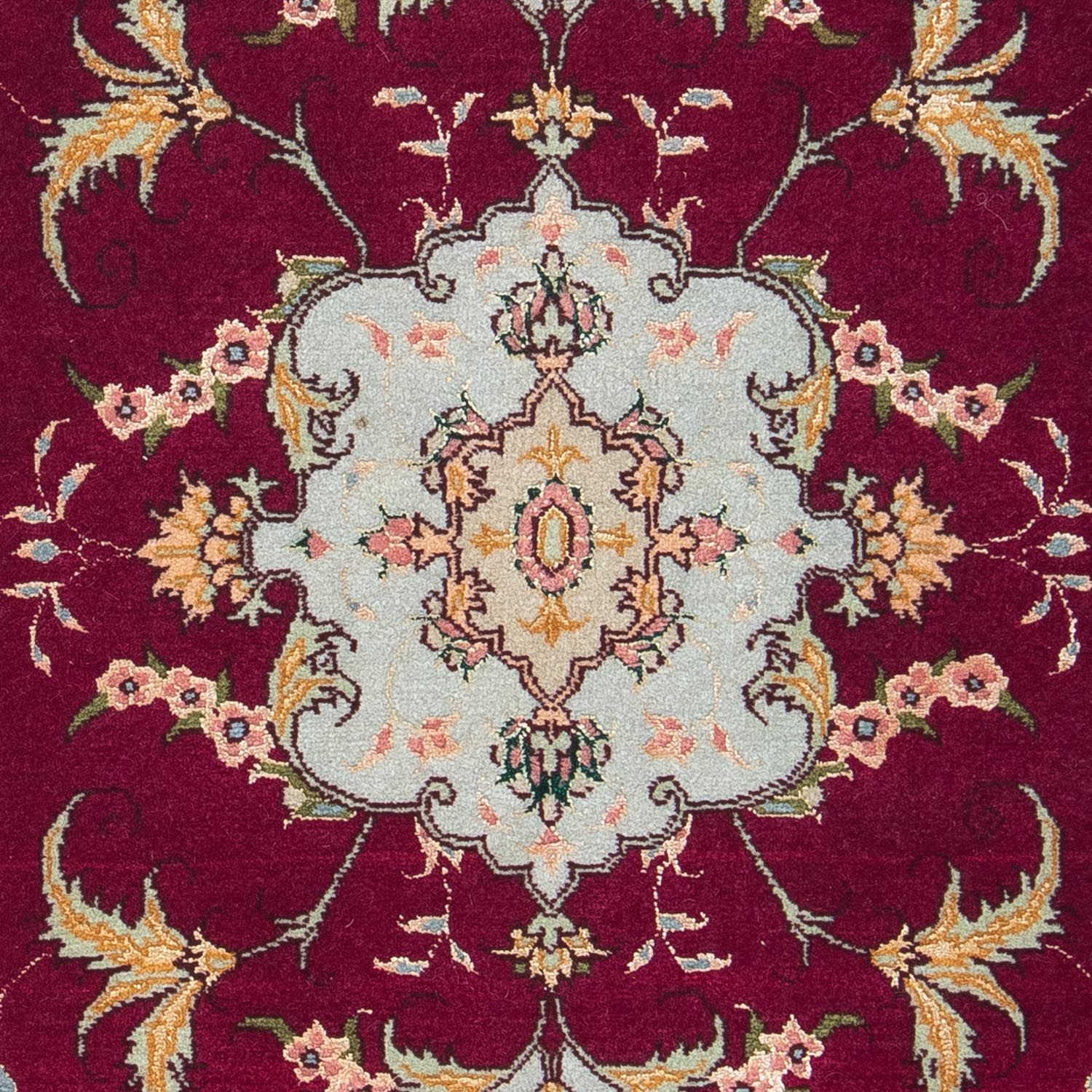 Tapete Persa - Tabriz - Royal - 90 x 60 cm - vermelho escuro