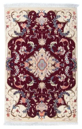 Tapis persan - Tabriz - Royal - 90 x 60 cm - rouge foncé