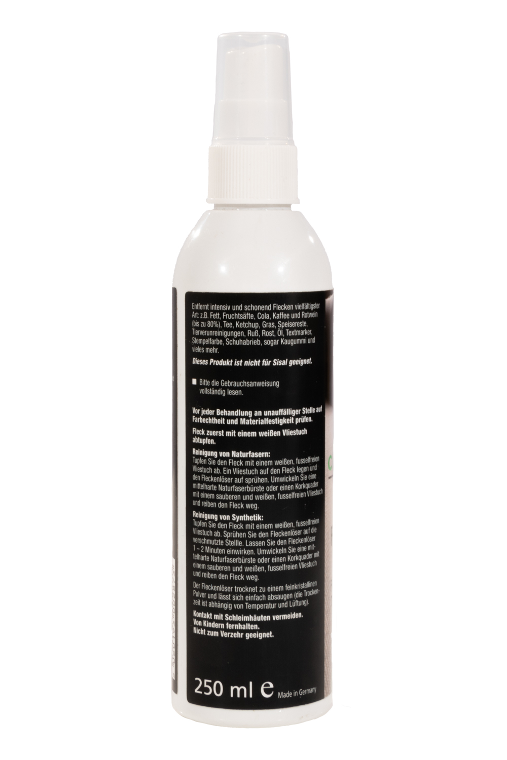 Spray detergente - 250 ml per tutti i tipi di tappeto