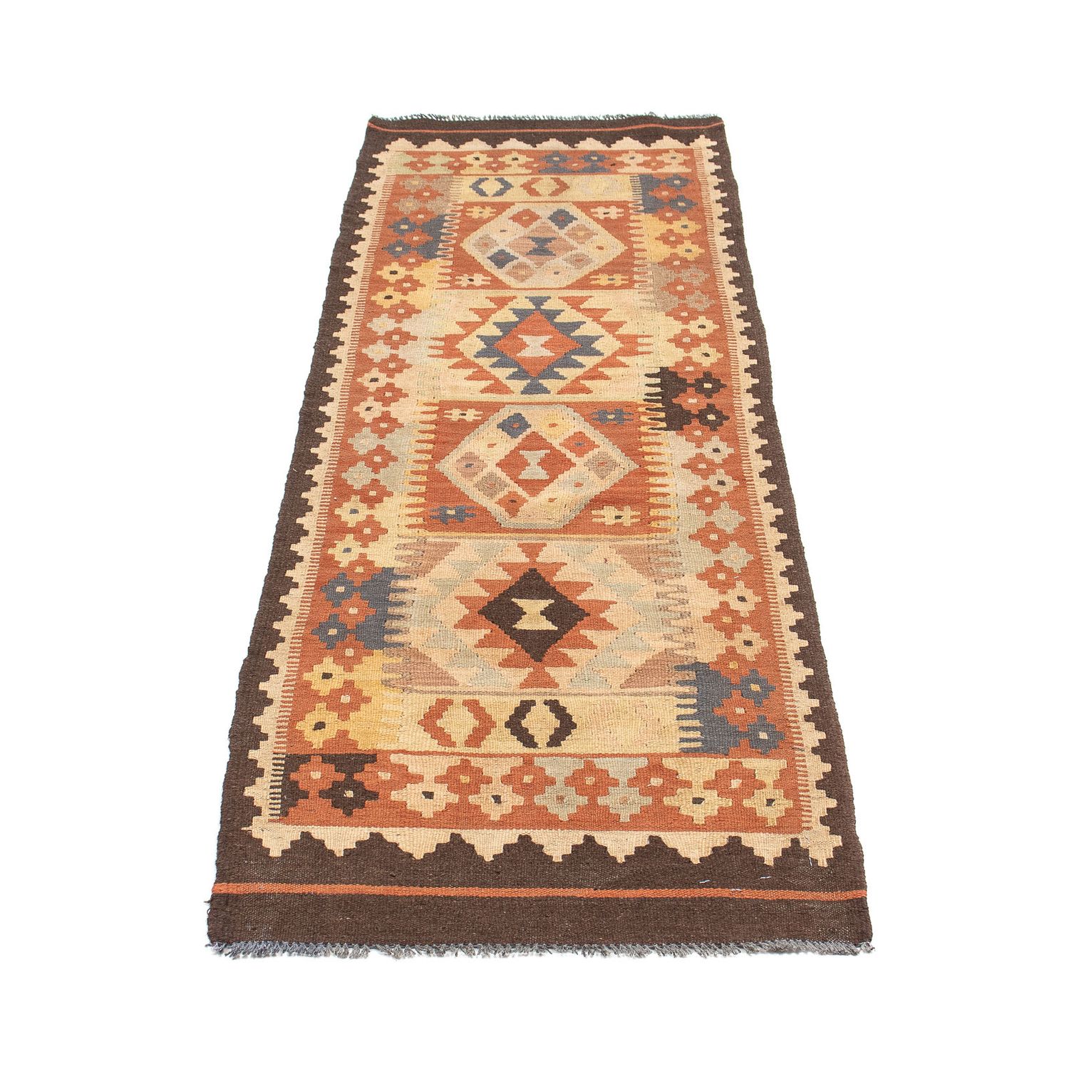 Runner Kelim Rug - Splash - 200 x 62 cm - multicolored