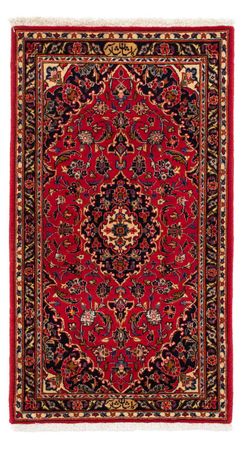 Alfombra persa - Keshan - 129 x 71 cm - rojo oscuro