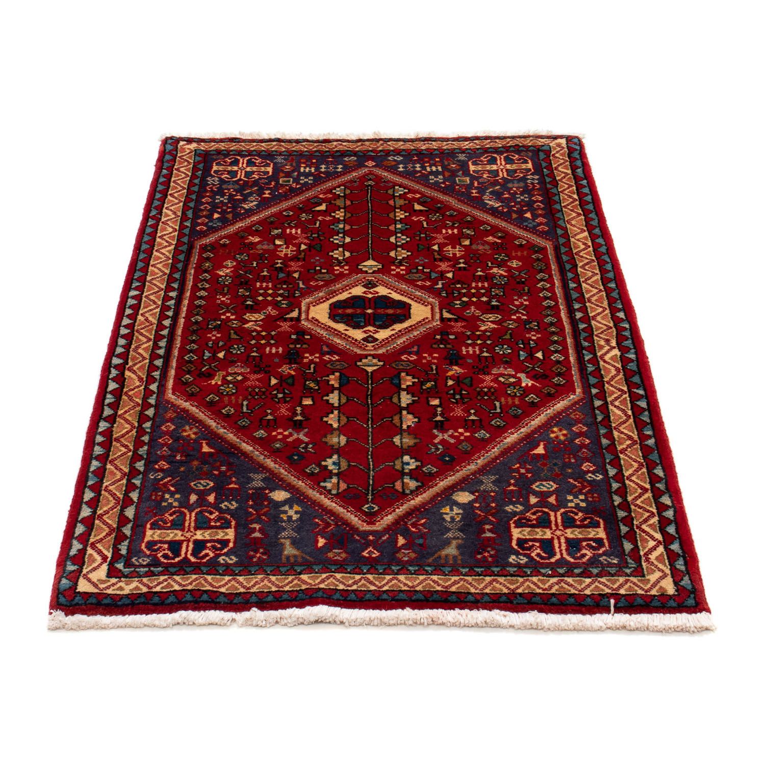 Tapis persan - Nomadic - 128 x 76 cm - rouge